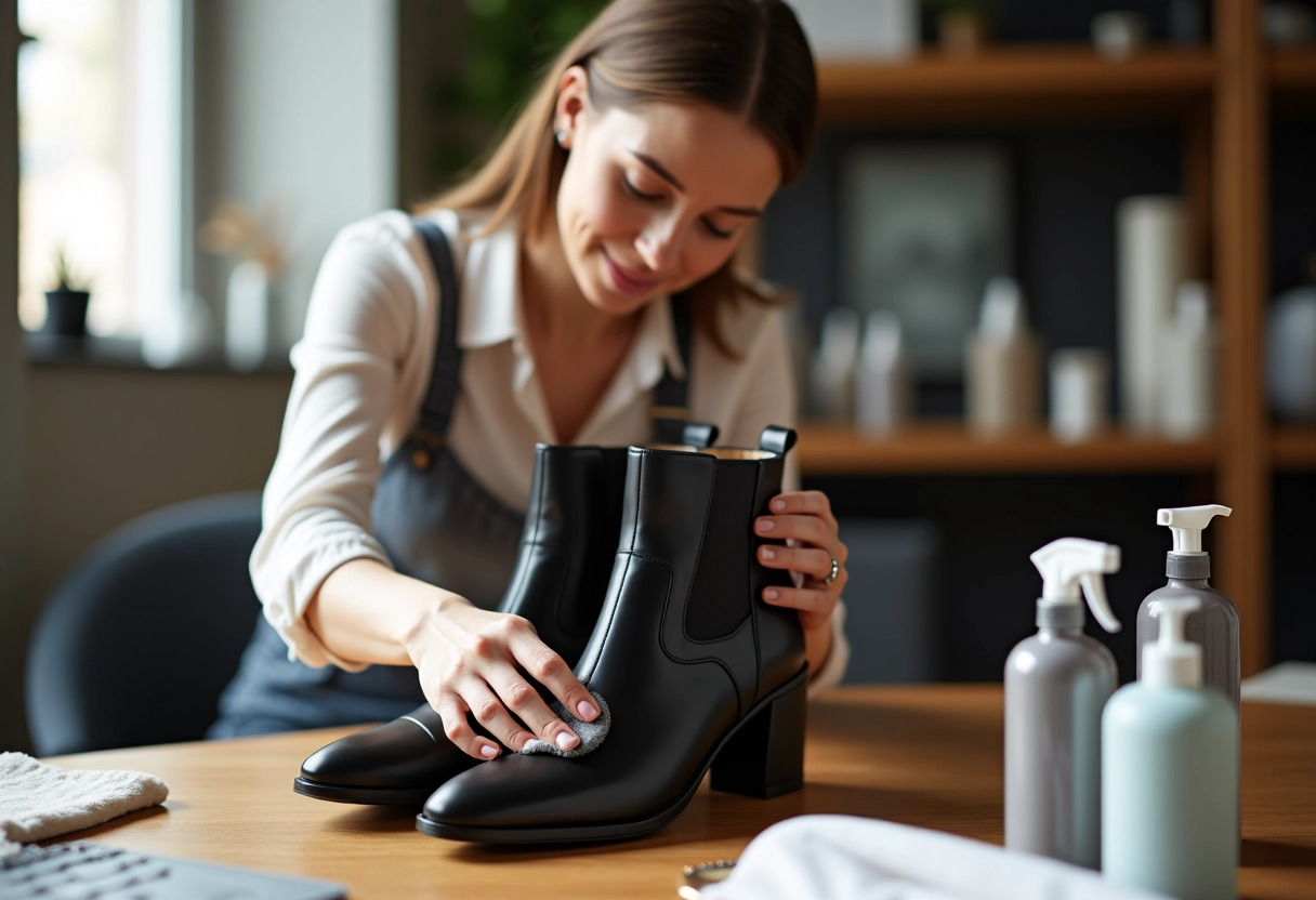 bottines  entretien