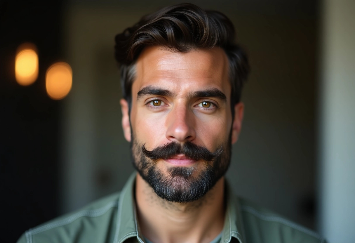 moustache homme