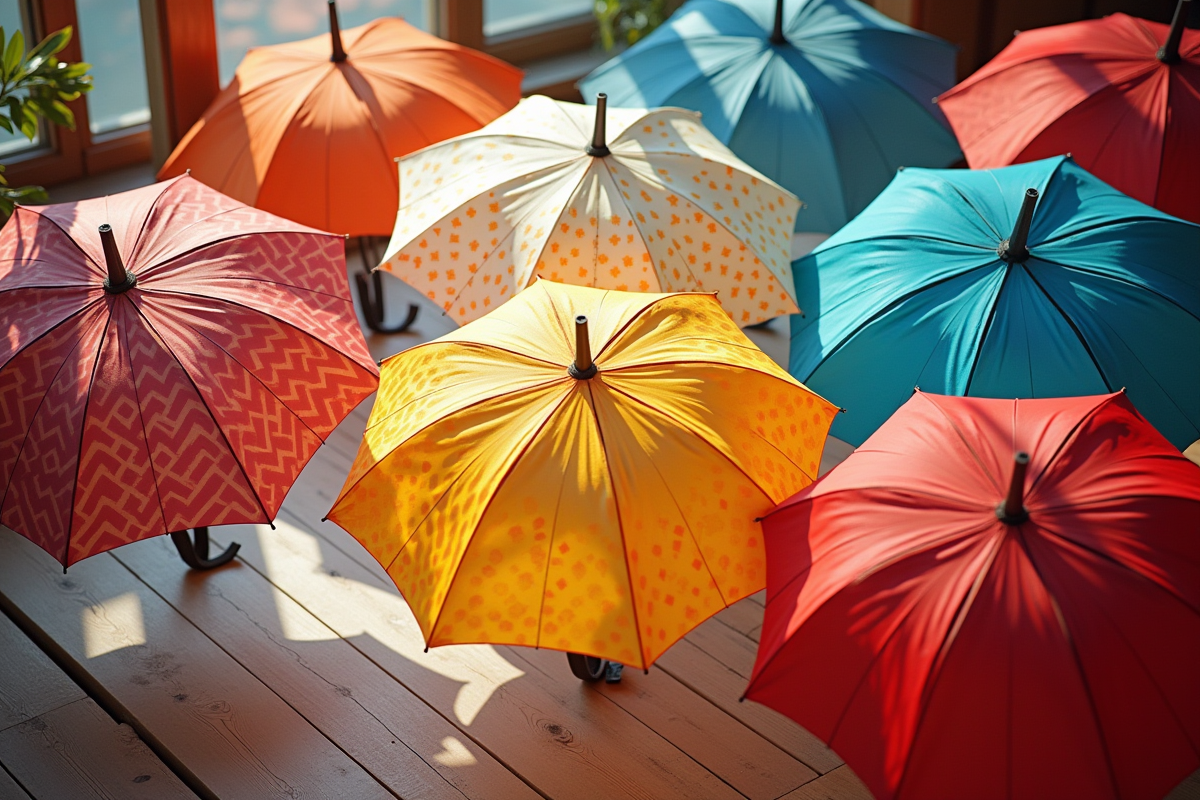 parapluie coloré